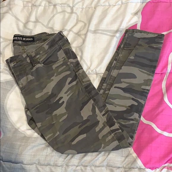 Express camo ankle jeggings - Picture 1 of 2
